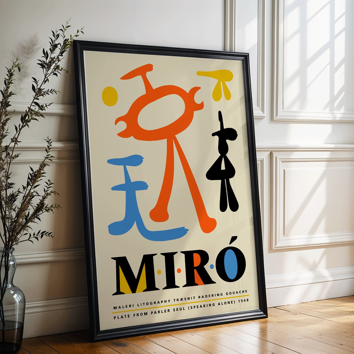 Poster | Abstract Shapes Parler Seul 2 Joan Miro | MORYARTY