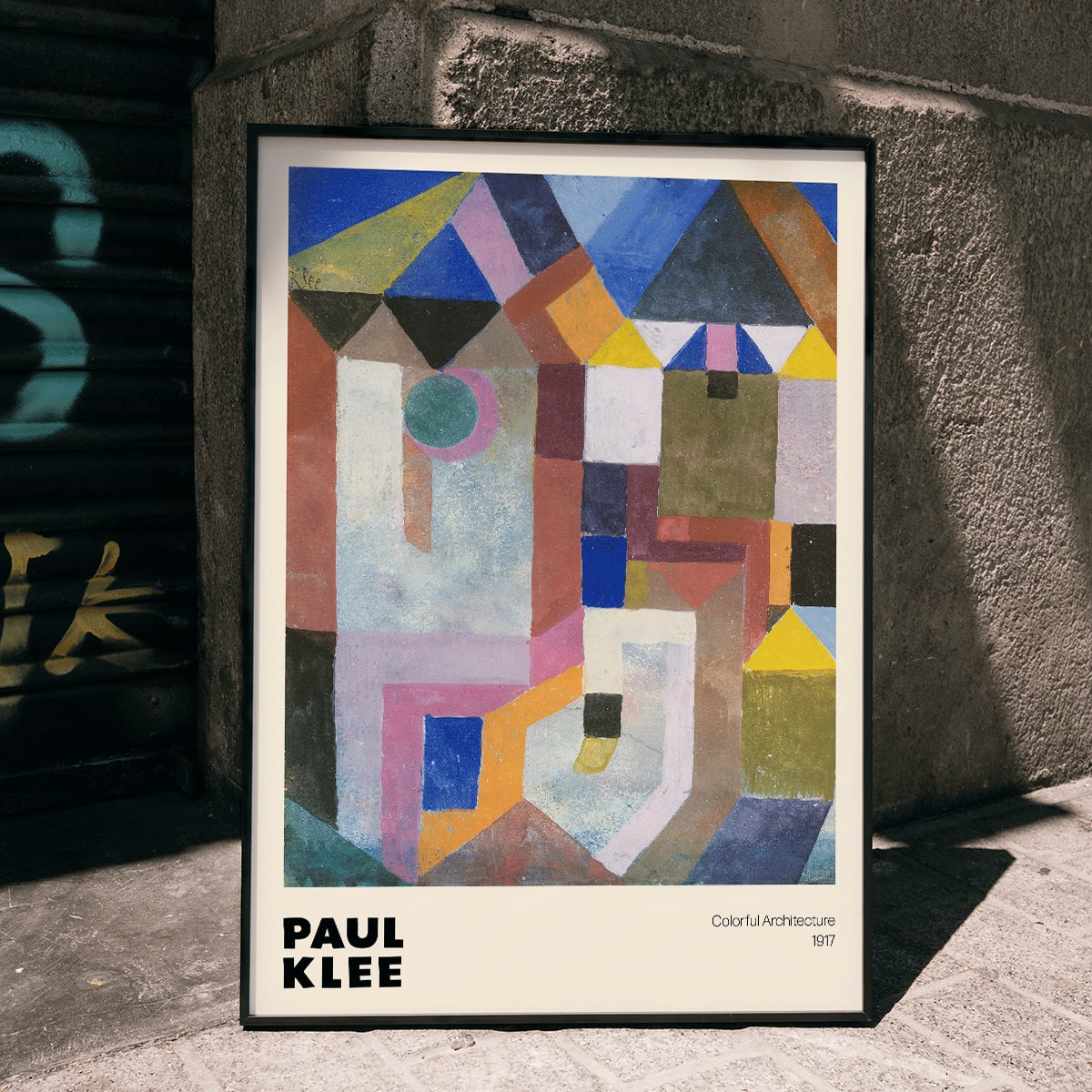 Poster | Colorful Architecture by Paul Klee (1917) | MORYARTY