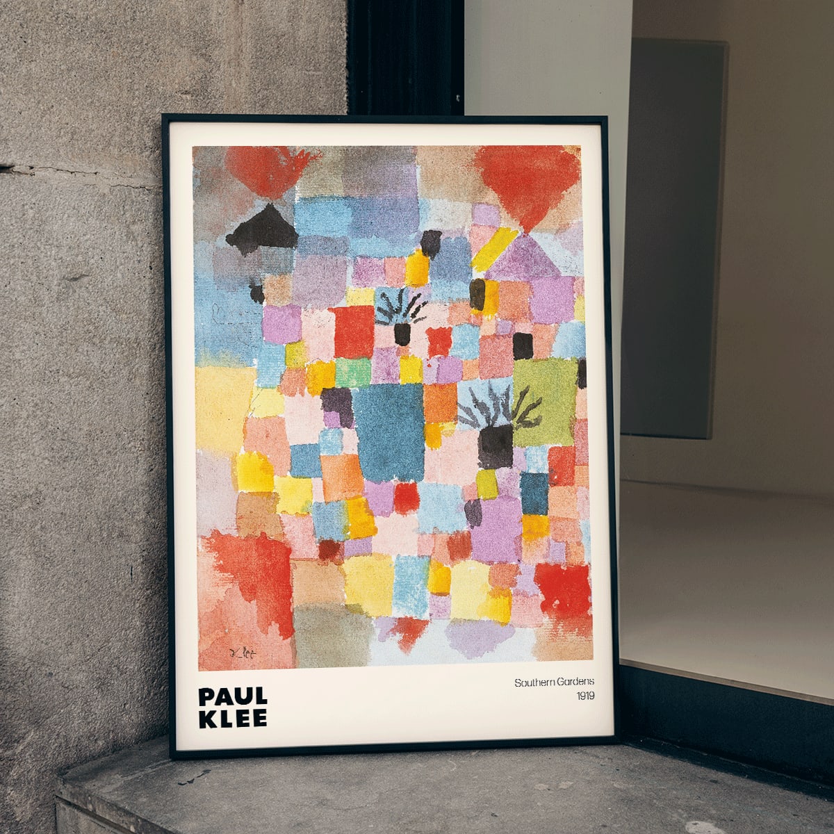 Poster | Abstract Southern Gardens by Paul Klee (1919) | MORYARTY