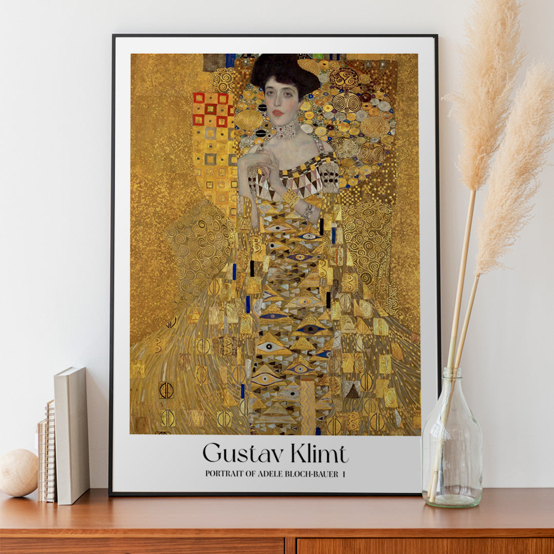 Poster | Portrait of Adele Bloch-Bauer I by Gustav Klimt 1907 | MORYARTY Poster | Portrait of Adele Bloch-Bauer I by Gustav Klimt 1907 | MORYARTY