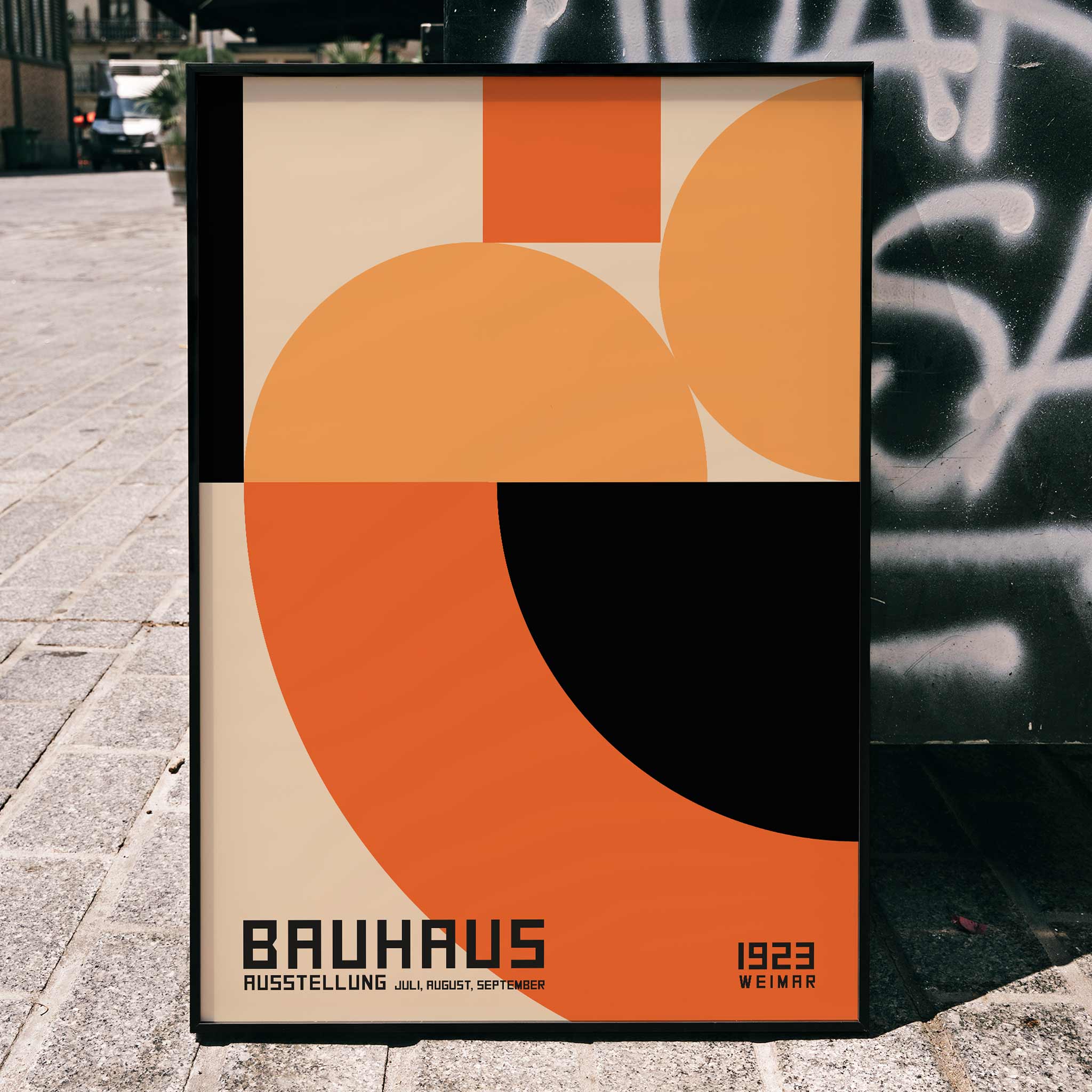 Poster | Bauhaus Poster 4 Geometric Art Print | MORYARTY
