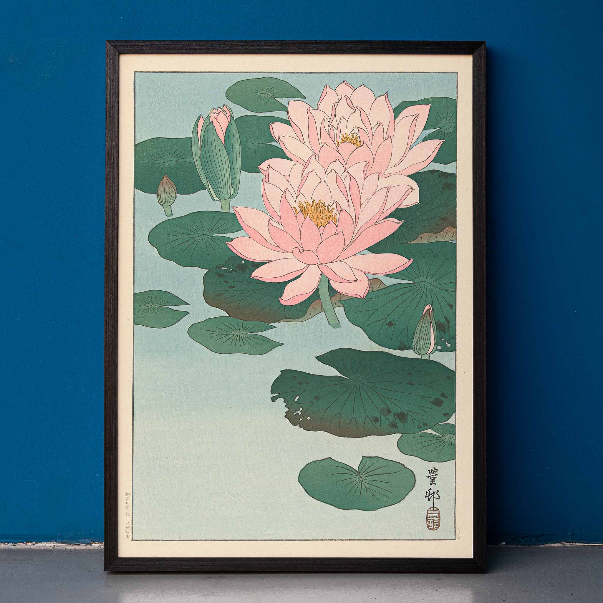 Poster | Flowering Water Lily by Ohara Koson | MORYARTY