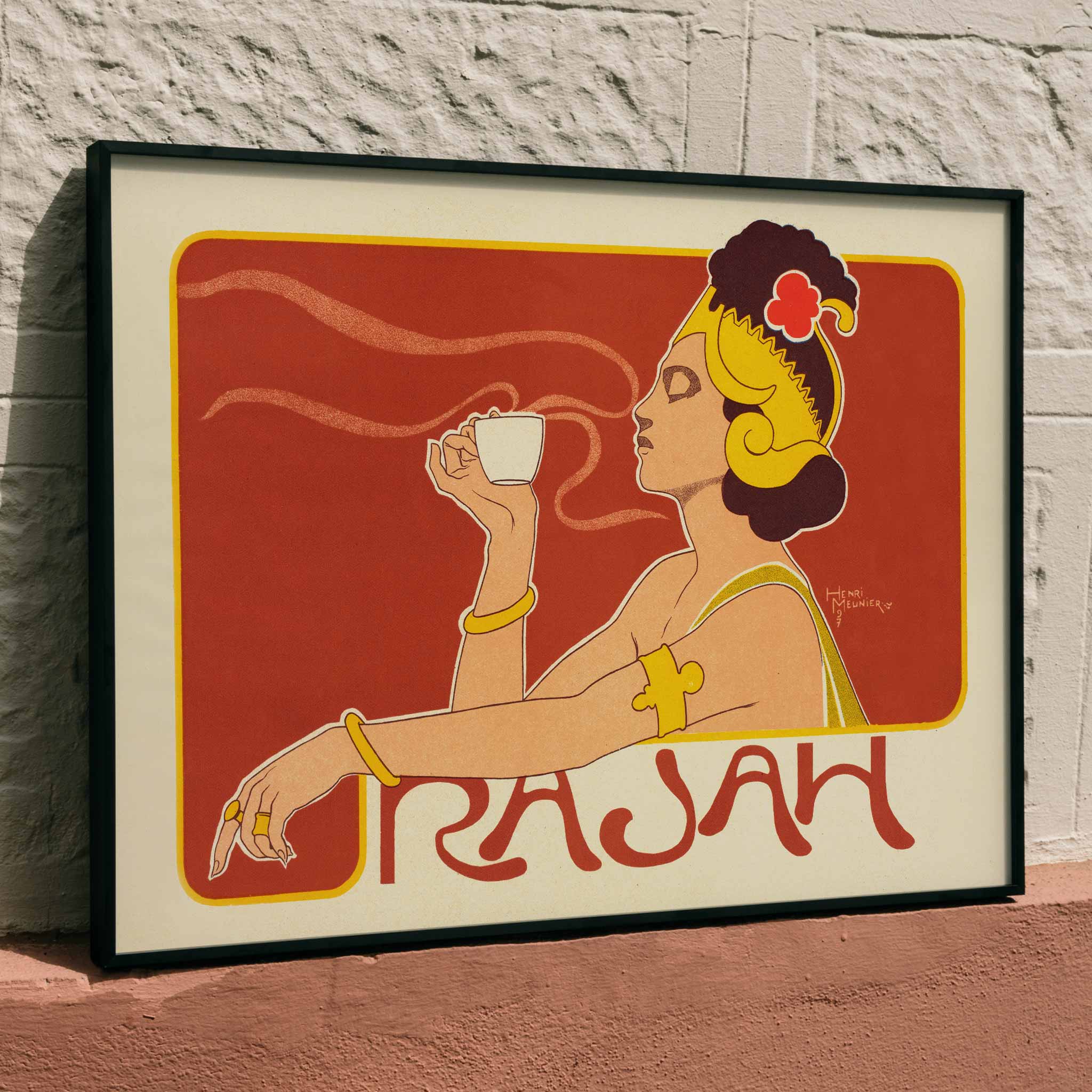 Poster | Cafe Rajah Art Nouveau by Henri Meunier | MORYARTY