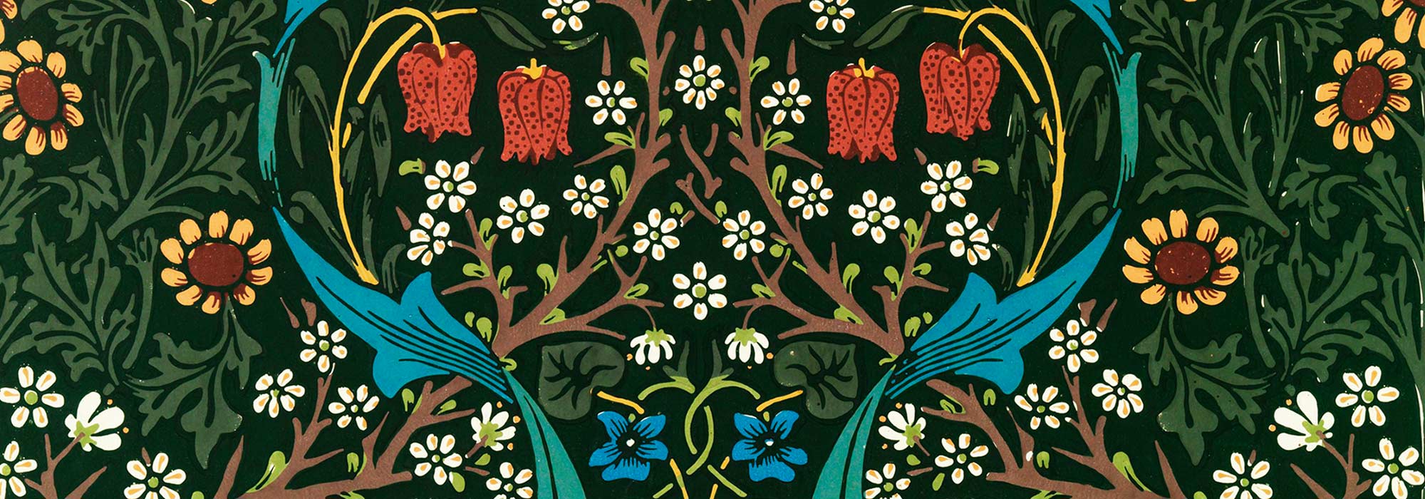 William Morris collection featuring elegant patterns, rich colors, and classic motifs inspired by the iconic artist, adding heritage and style to any space