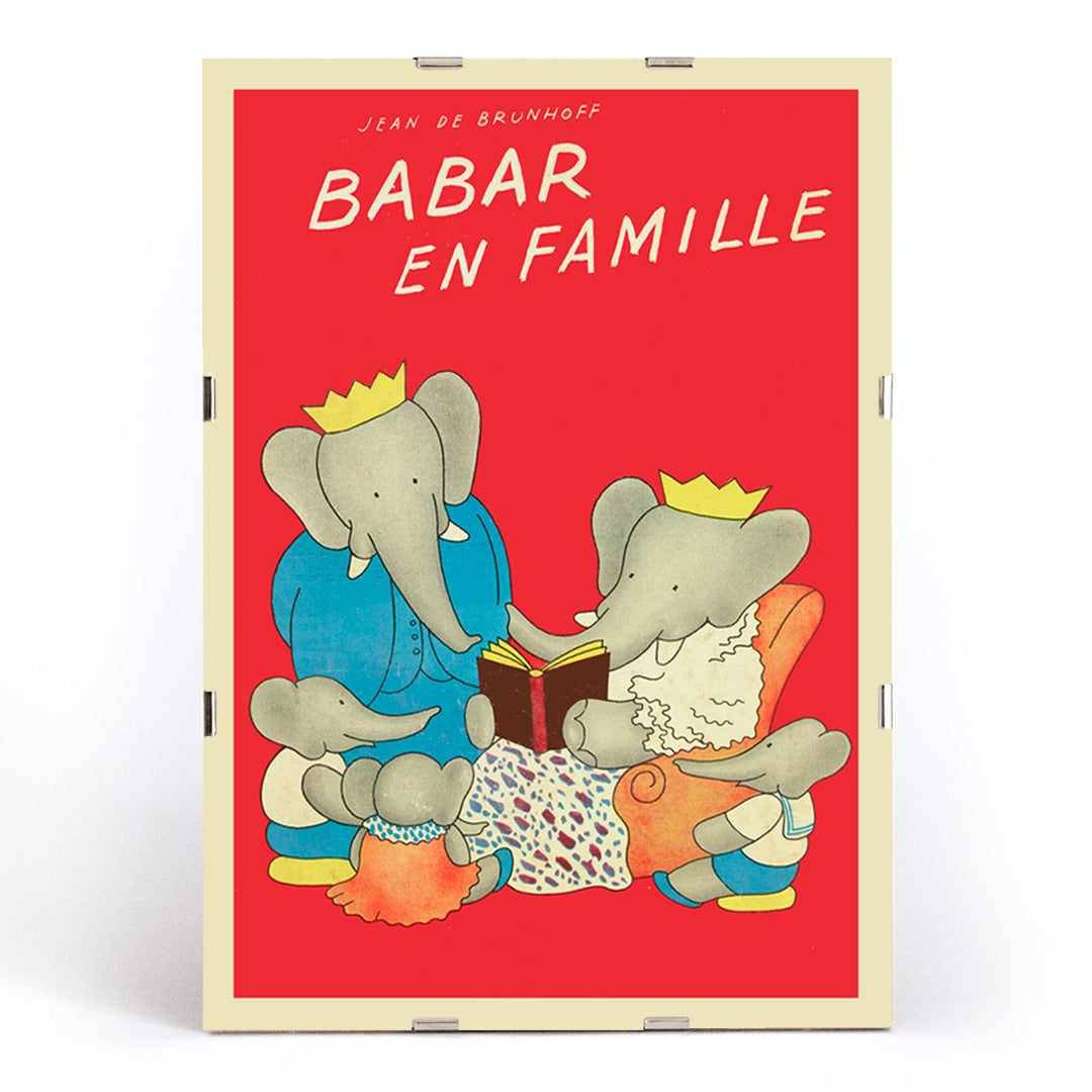 Poster | Babar Family by Jean de Brunhoff | MORYARTY