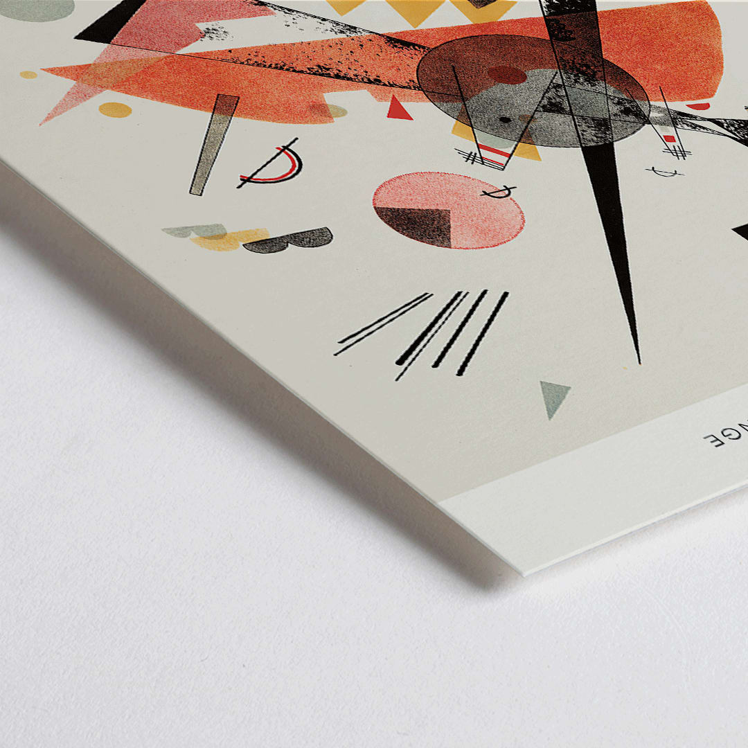 Poster | Bauhaus Archiv Orange Art by Wassily Kandinsky | MORYARTY