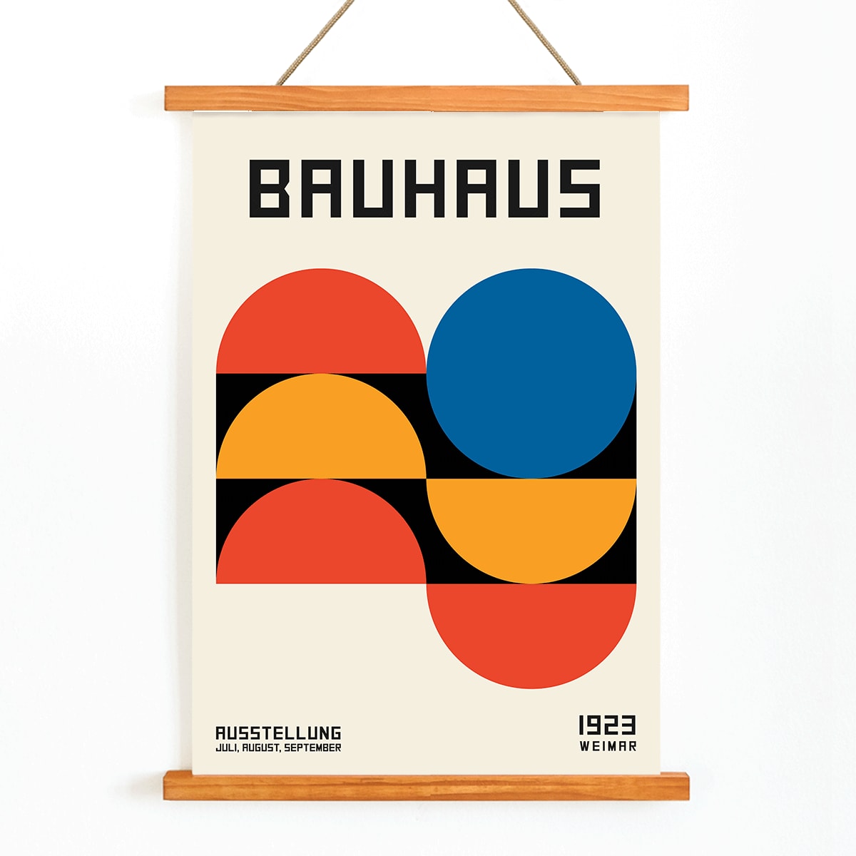 Poster | Bauhaus Poster 18 Abstract Circles Art | MORYARTY