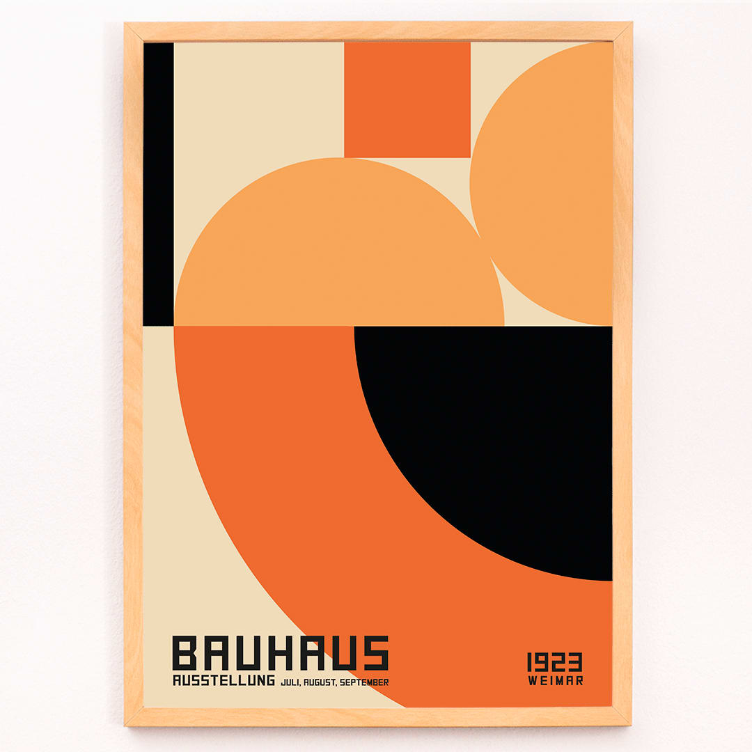 Poster | Bauhaus Poster 4 Geometric Art Print | MORYARTY