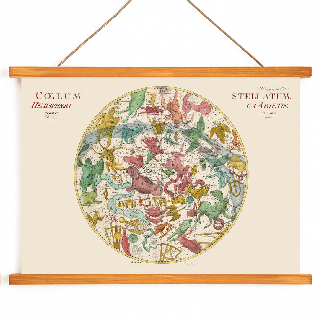 , with wooden magnetic frame on white background