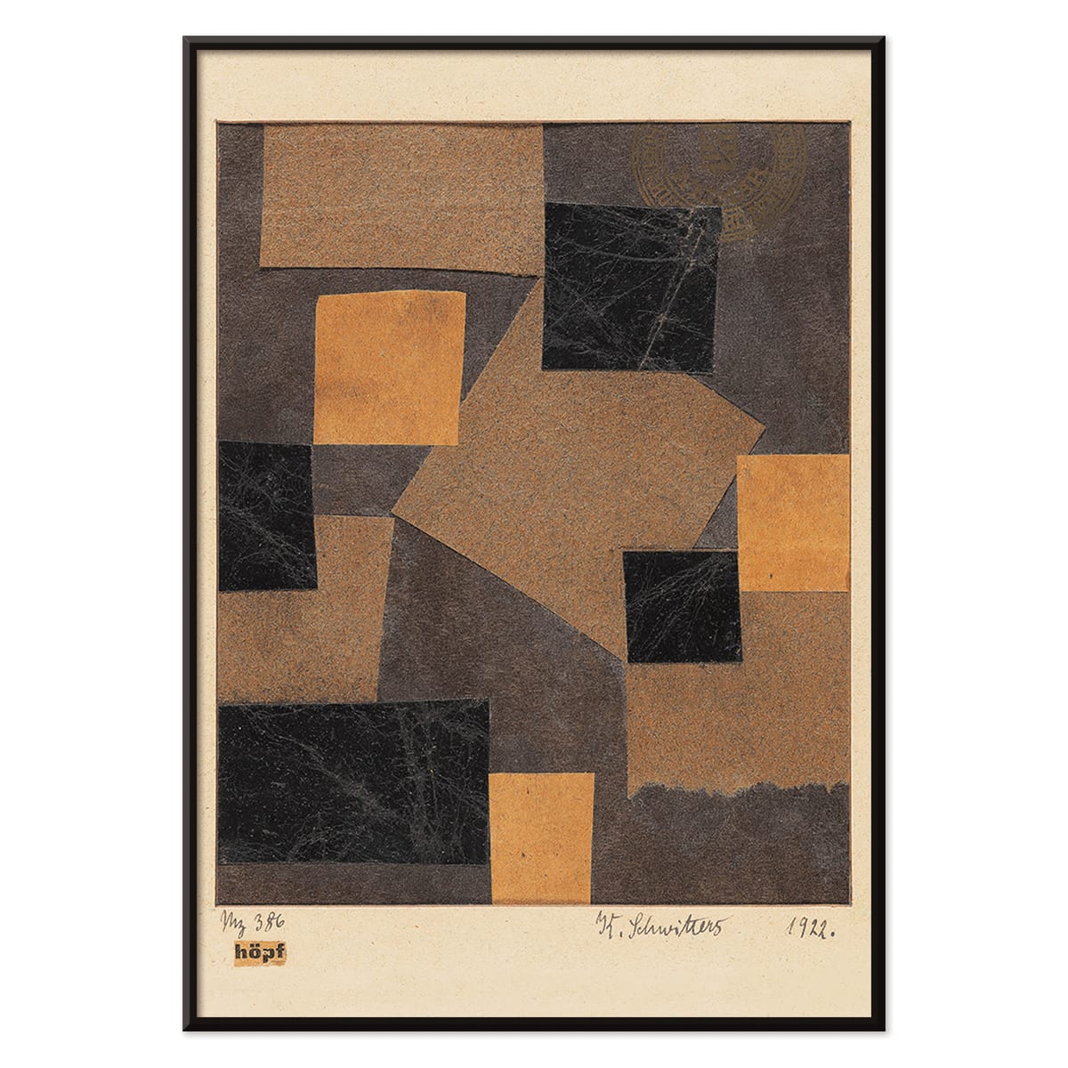 Poster | Mz 386 Hopf Merzzeichnung by Kurt Schwitters 1922 | MORYARTY