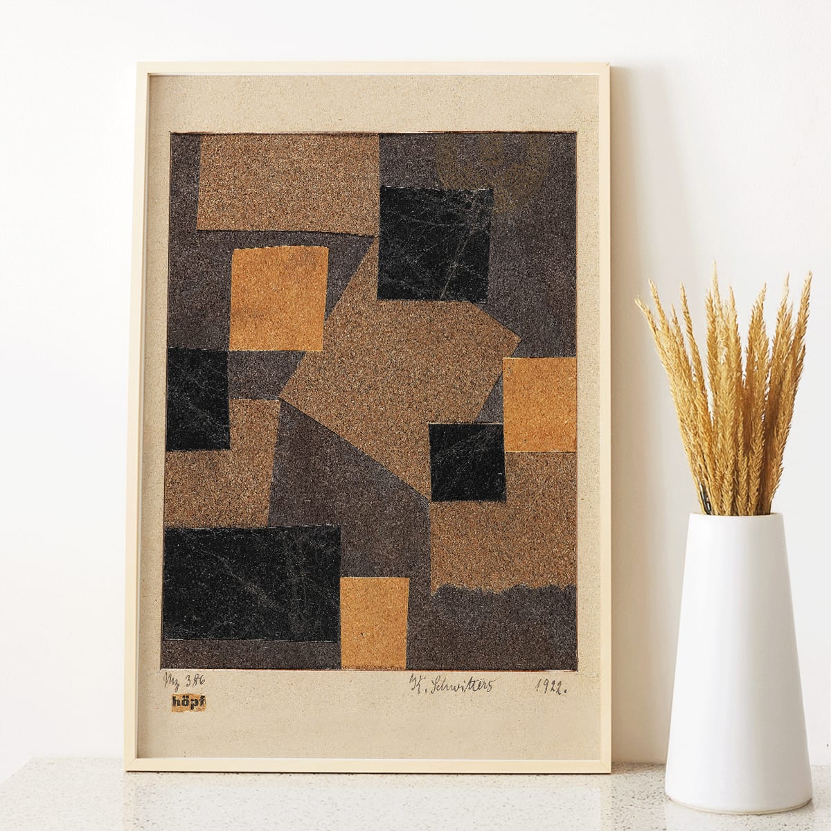 Poster | Mz 386 Hopf Merzzeichnung by Kurt Schwitters 1922 | MORYARTY