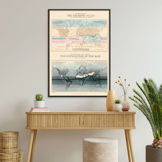 , framed and displayed in home decor