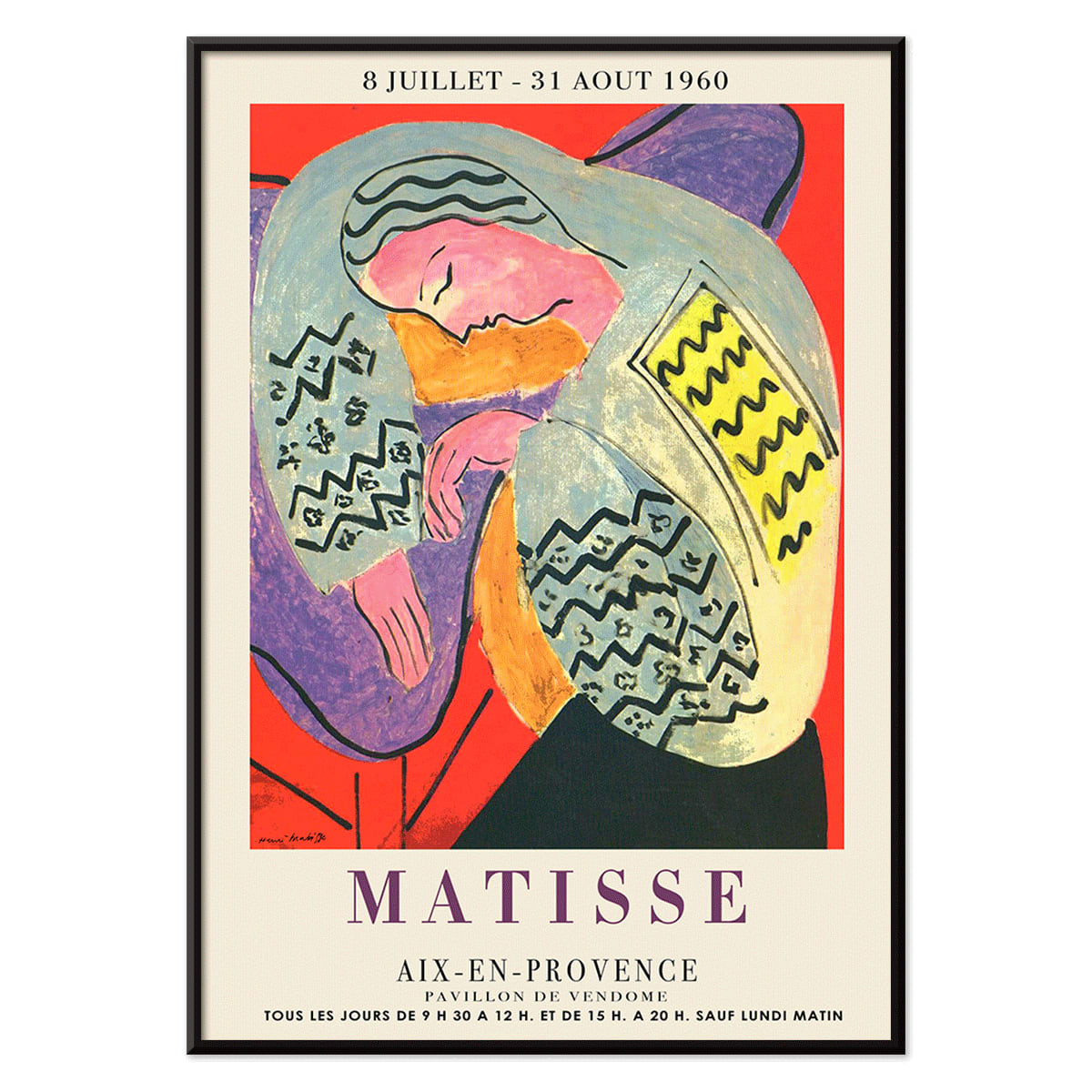 Poster | Woman Sleeping The Dream by Henri Matisse | MORYARTY