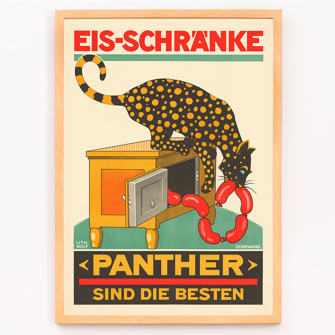 Poster | Panther Eis-Schränke Sausages Artwork | MORYARTY