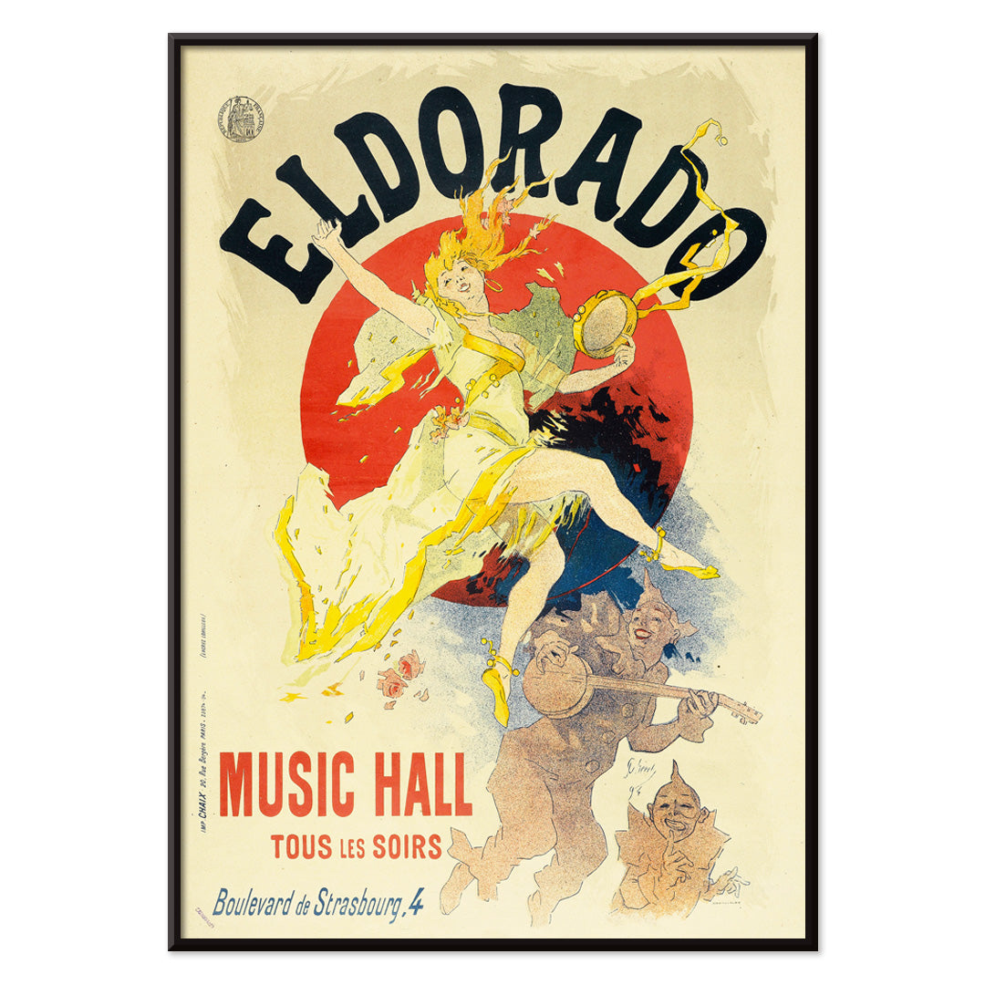 Poster | Eldorado Music Hall by Jules Chéret 1894 | MORYARTY