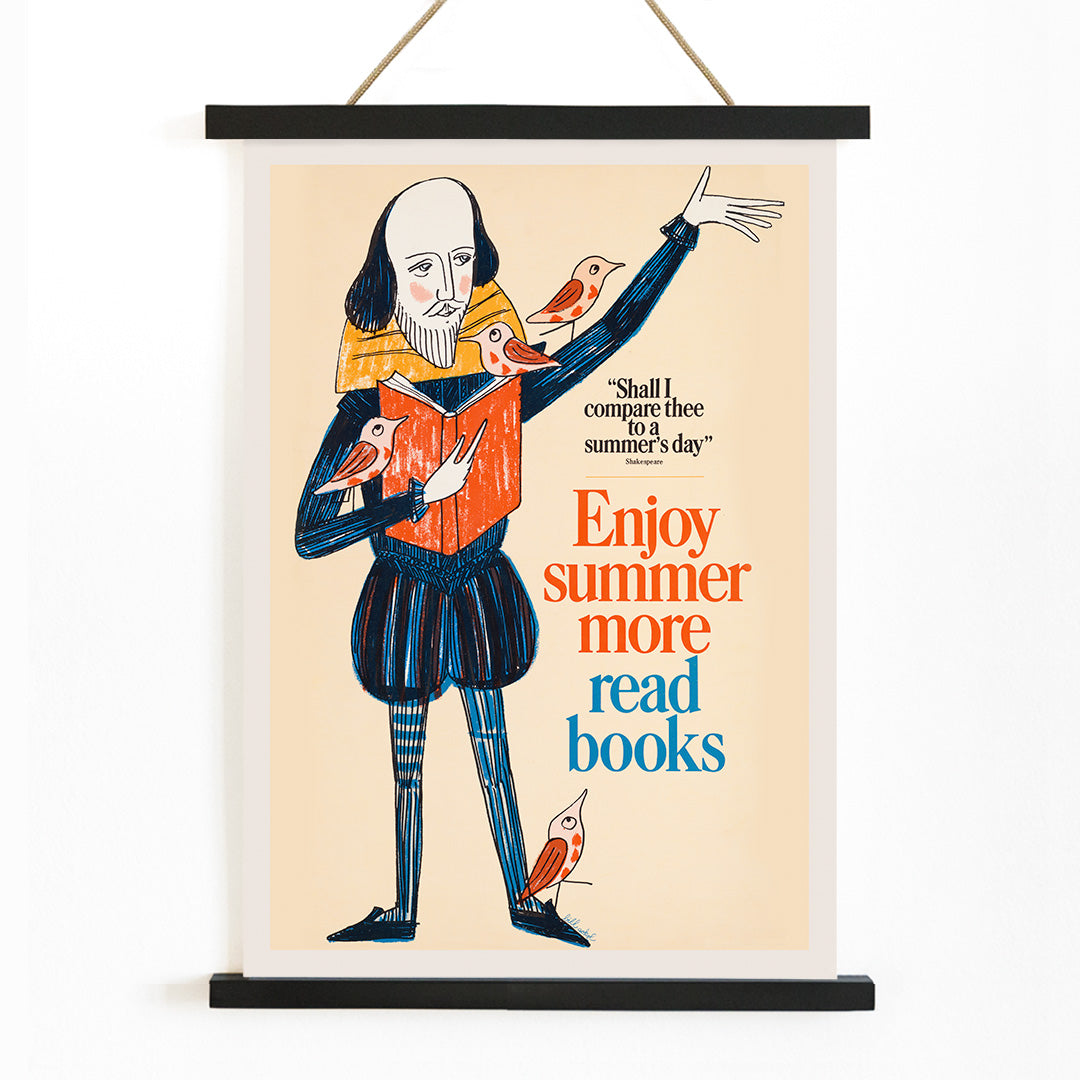 , with wooden magnetic frame on white background