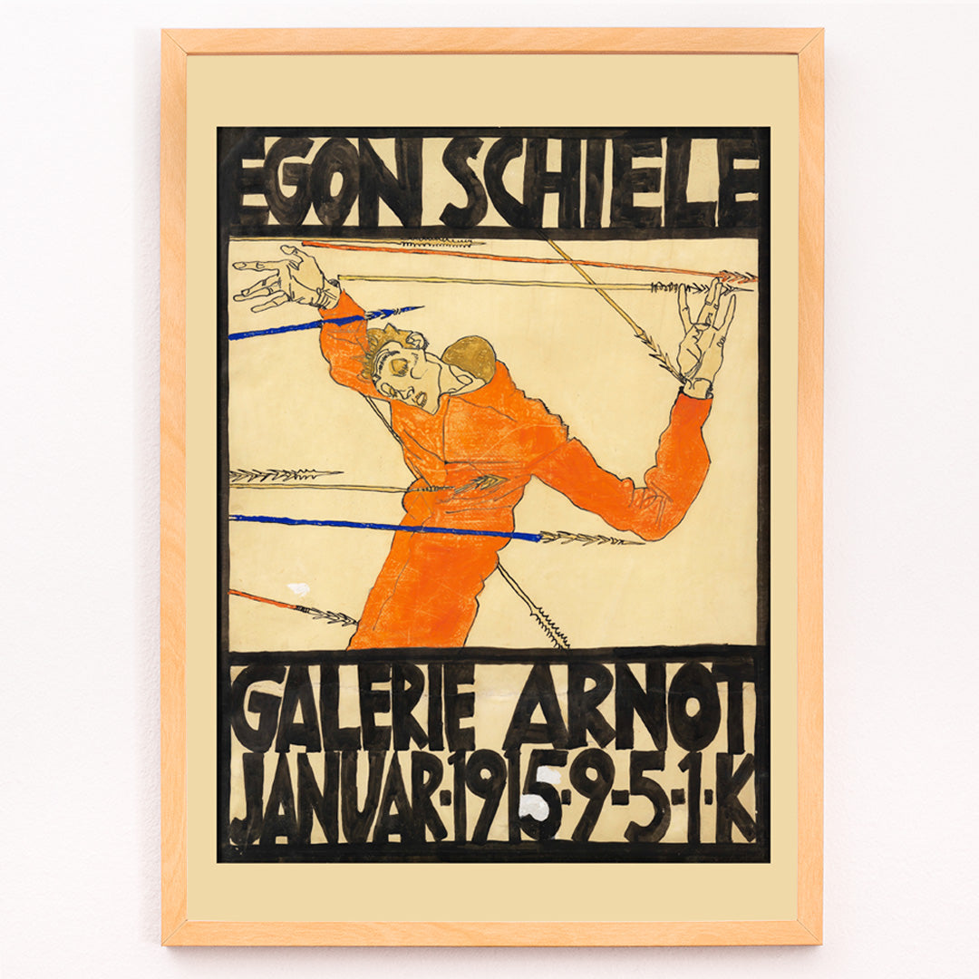 Poster | Schiele-Ausstellung Galerie Arnot by Egon Schiele 1915