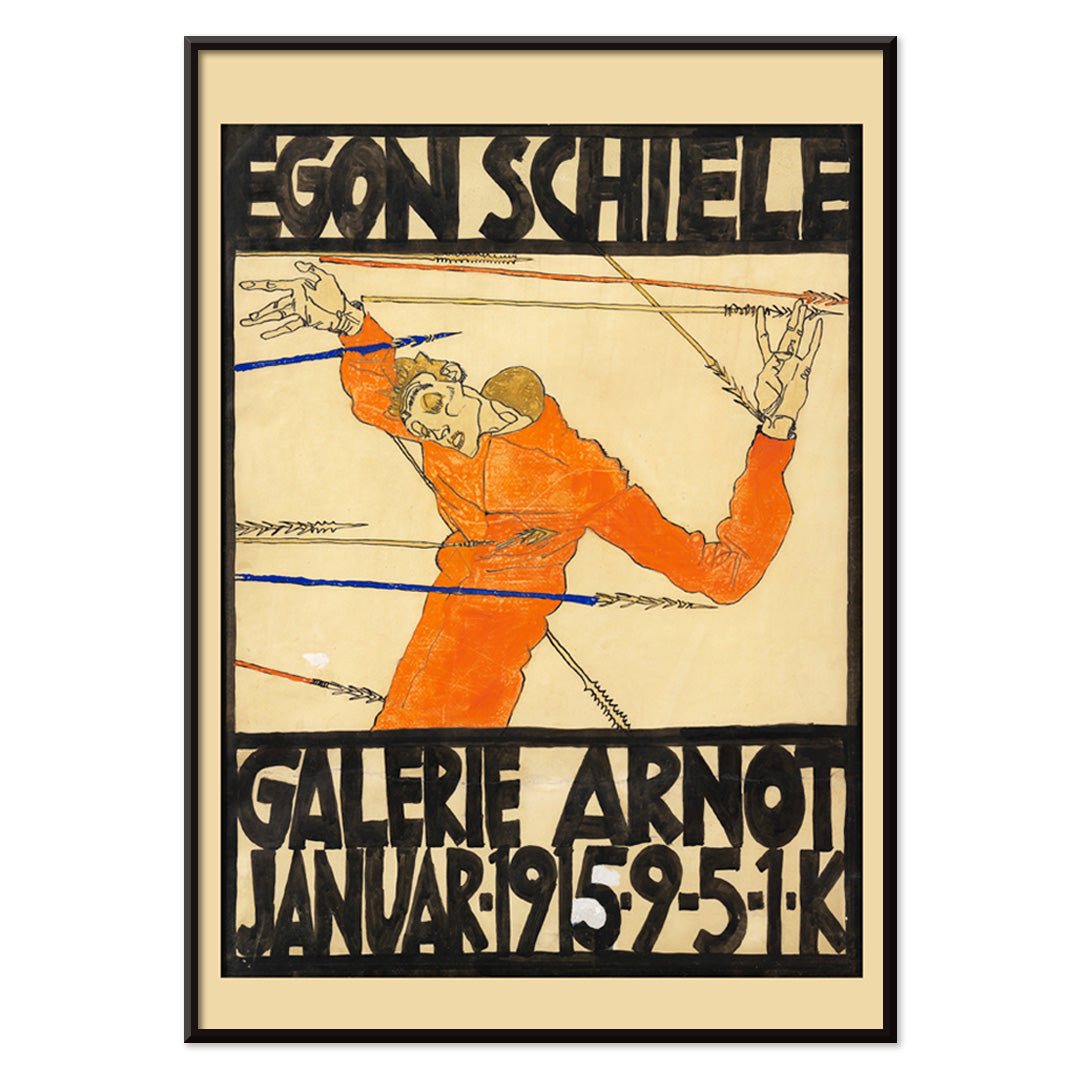 Poster | Schiele-Ausstellung Galerie Arnot by Egon Schiele 1915