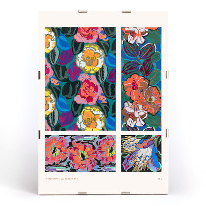 , framed and displayed in modern living room decor