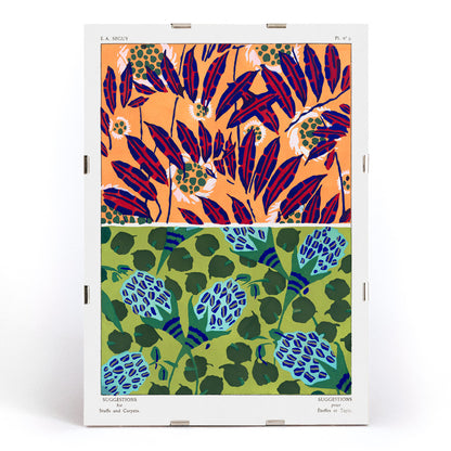 , framed and displayed in modern living room decor