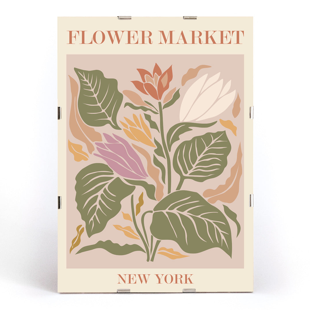 , framed and displayed in modern living room decor