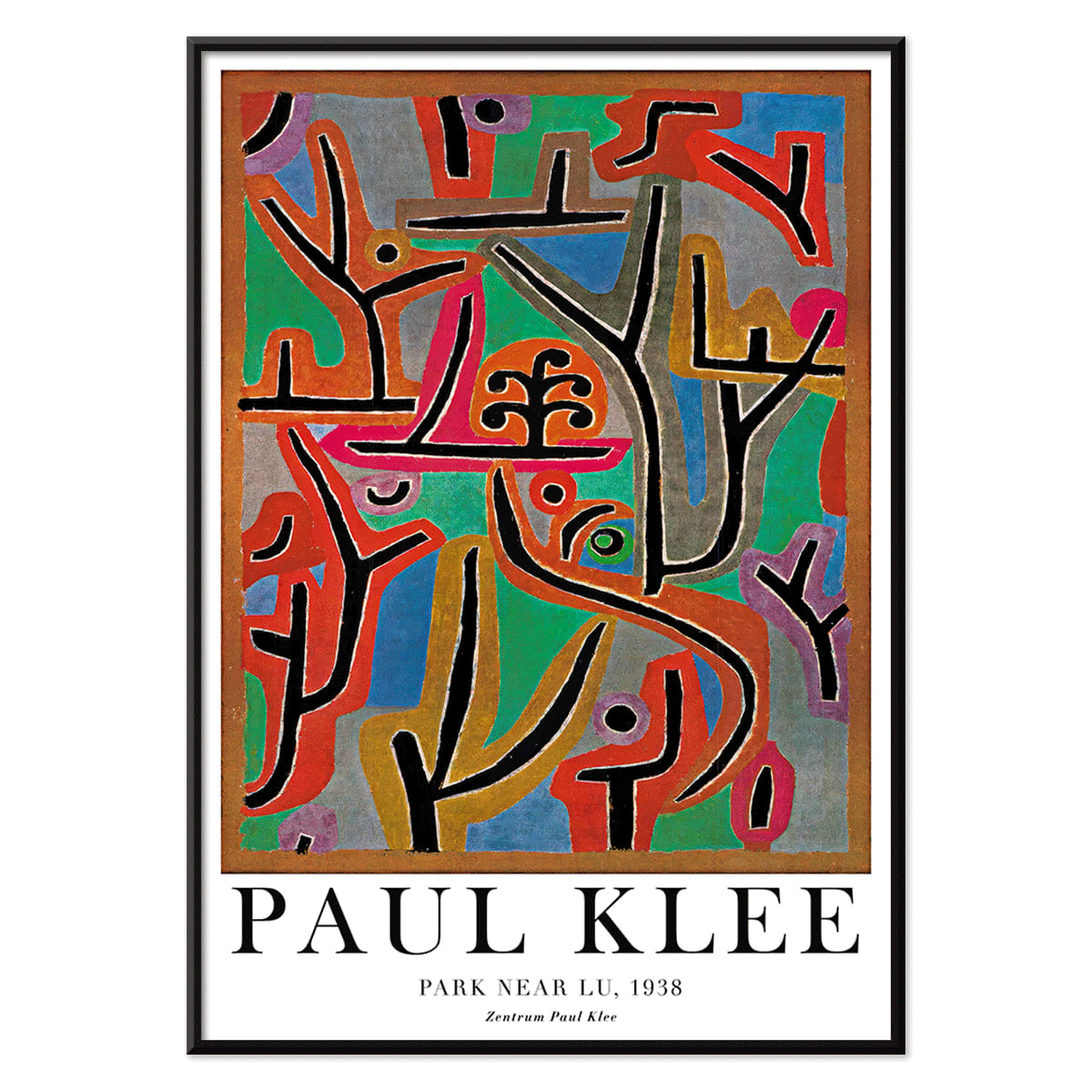 Poster | Abstract Art Park Near Lu Paul Klee (1938) | MORYARTY