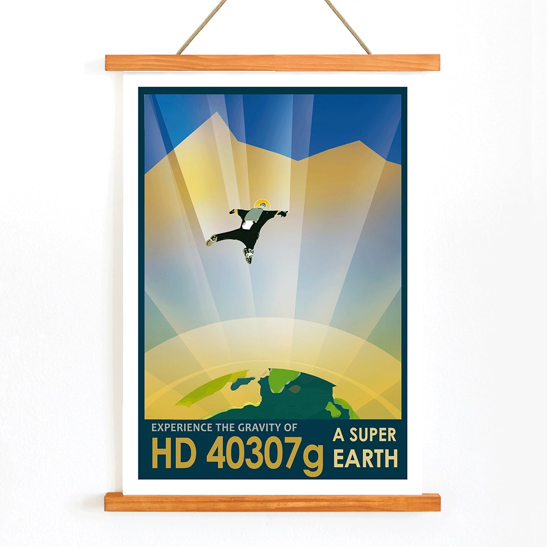 Poster | HD 40307g a super earth by NASA | MORYARTY