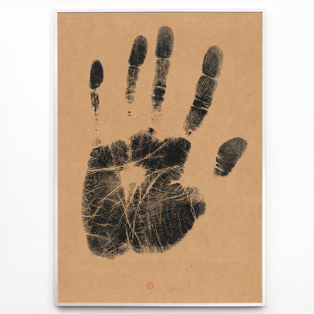 Poster | The Artist's Left Hand by Henri-Charles Guérard 1890