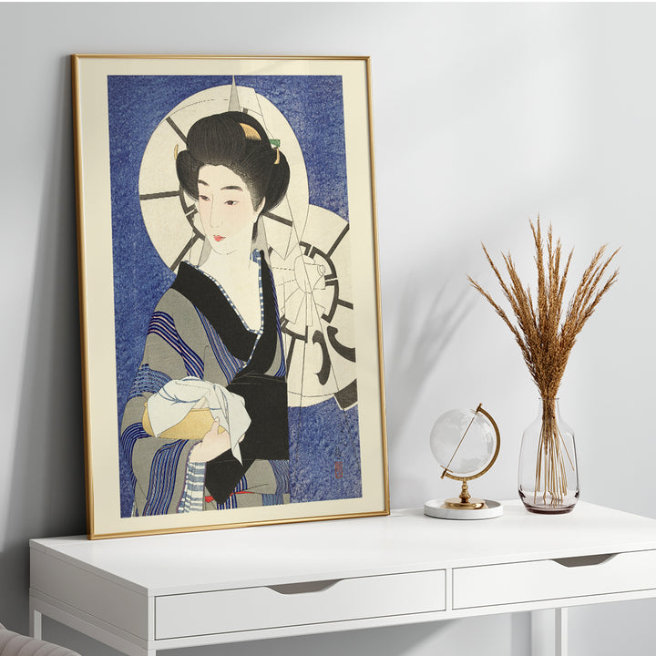, framed and displayed in home decor