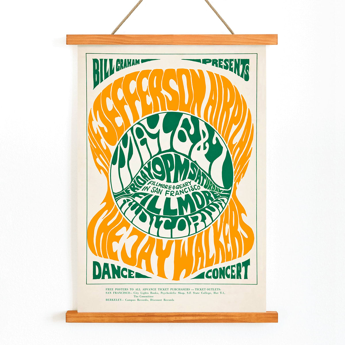 Poster | The Jefferson Airplane by Wes Wilson | MORYARTY