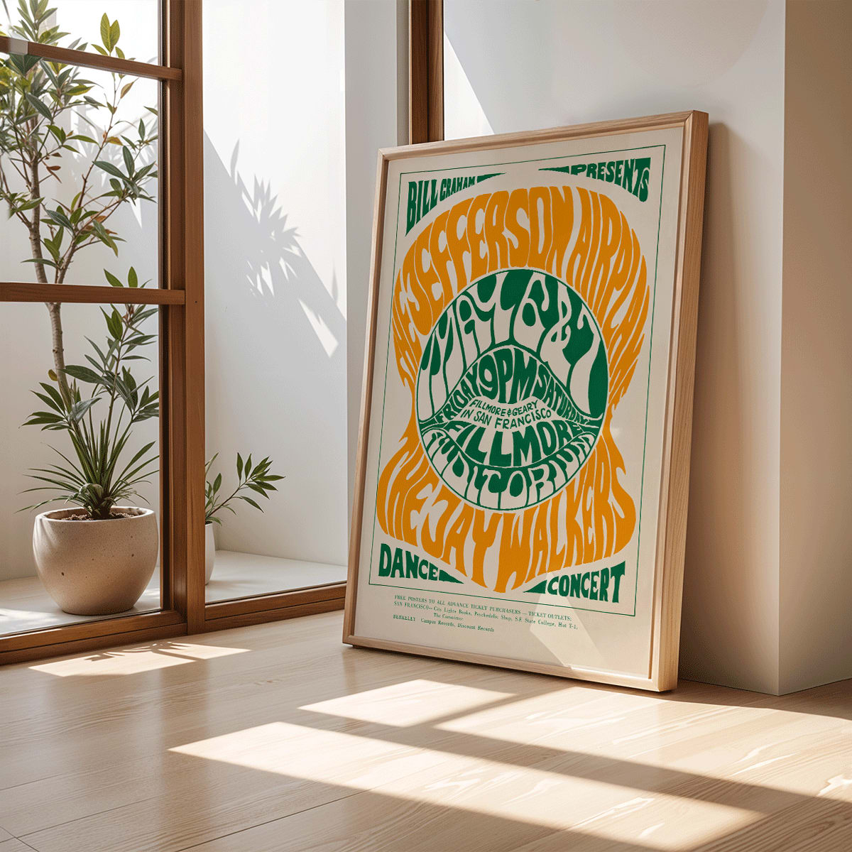限定 Ryan Mcginess ライアンマグギネス　シルクスクリーン　ポスター Poster | The Jefferson Airplane by Wes Wilson | MORYARTY