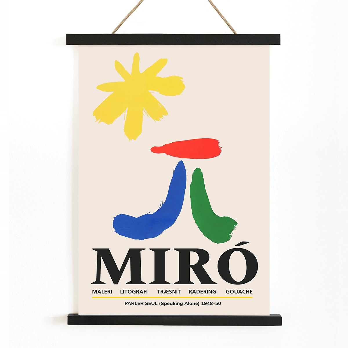 Poster | Parler Seul Joan Miro Abstract Art | MORYARTY