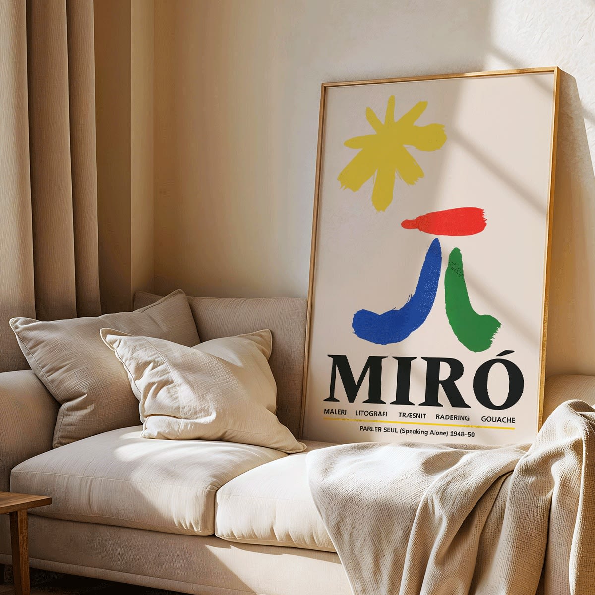 Poster | Parler Seul Joan Miro Abstract Art | MORYARTY