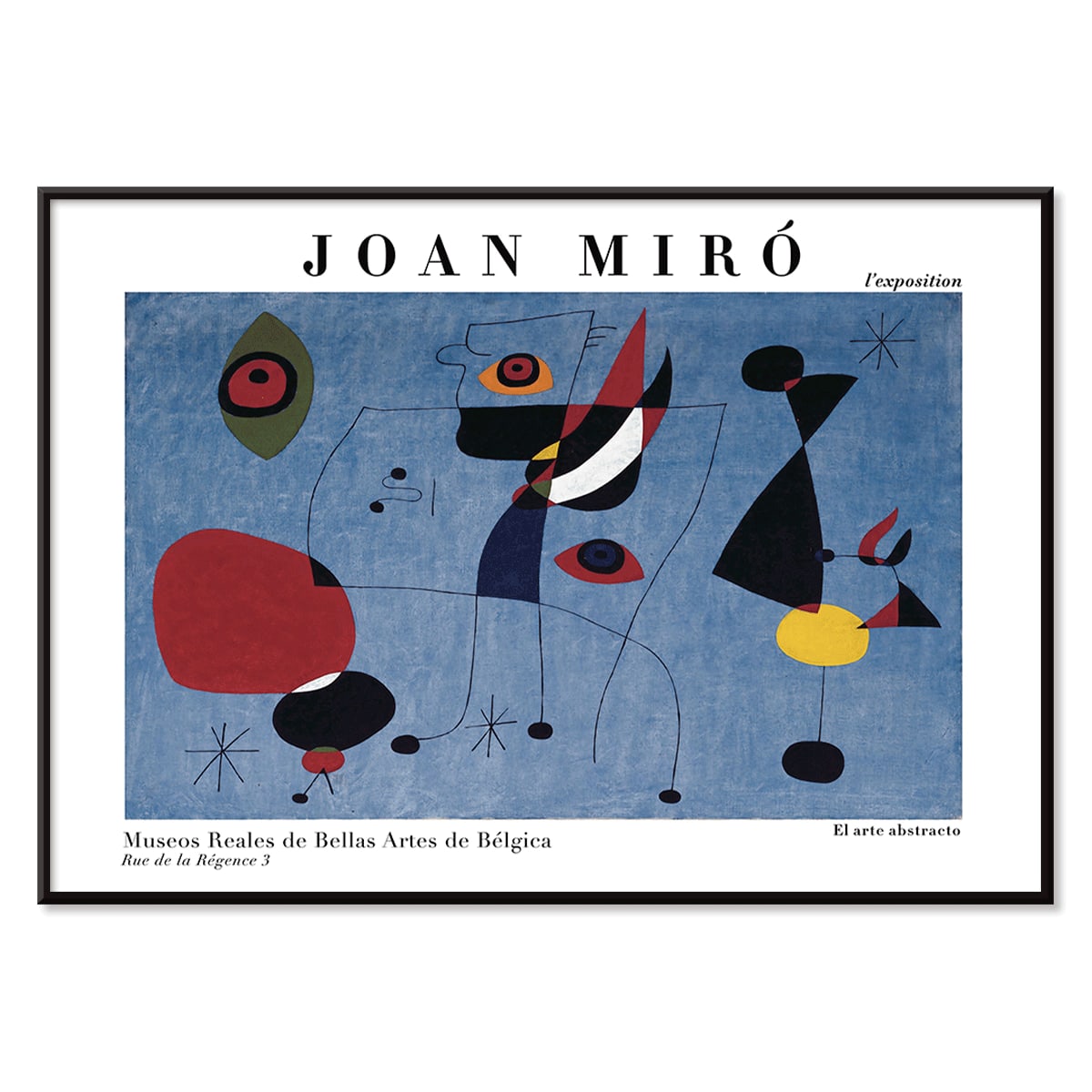 Poster | Woman and Bird at Night - Joan Miro | MORYARTY