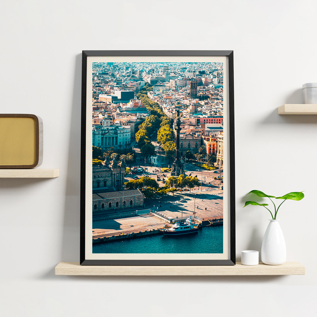, framed and displayed in home decor