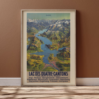 , framed and displayed in home decor