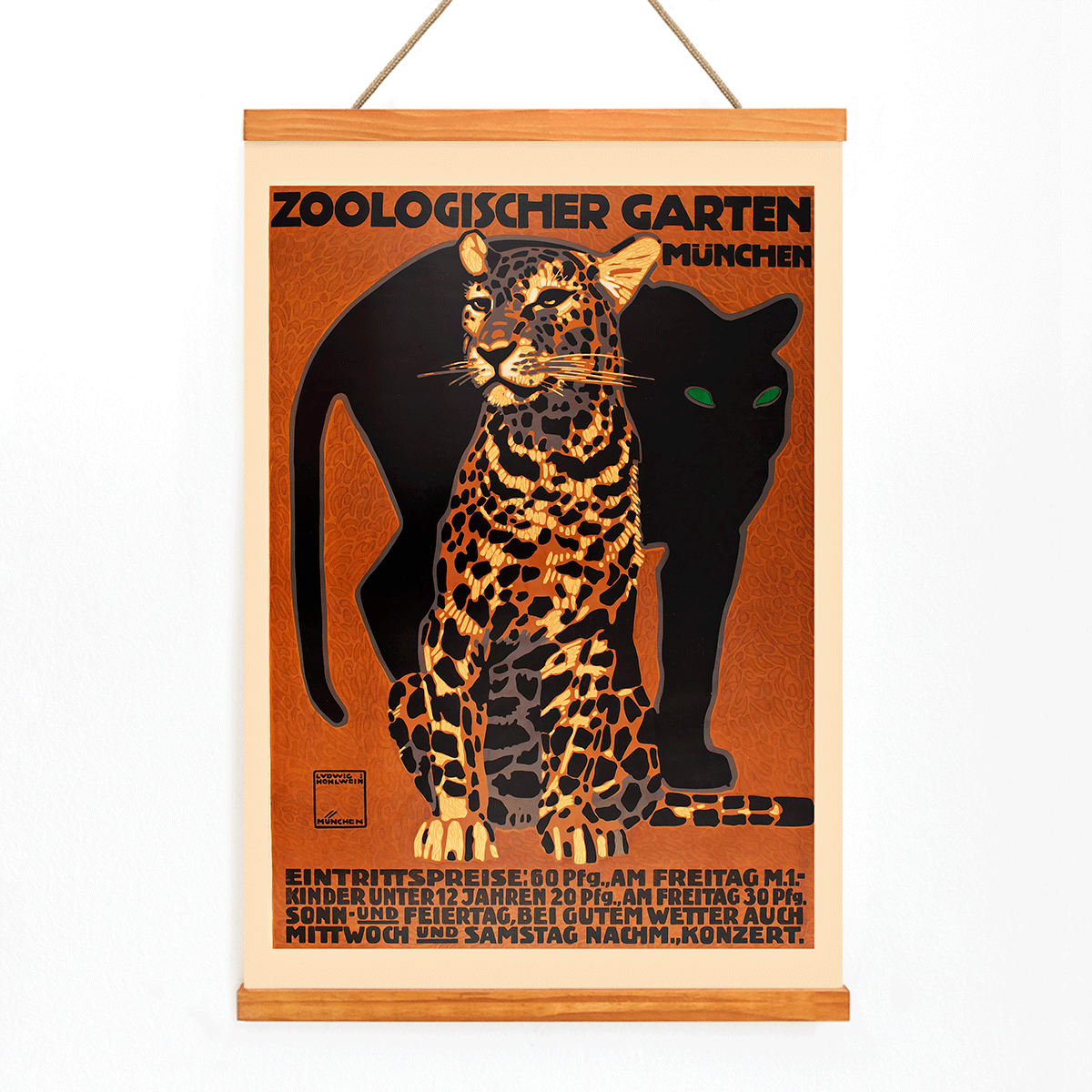 Poster | Zoologischer Garten München Ludwig Hohlwein 1912 | MORYARTY