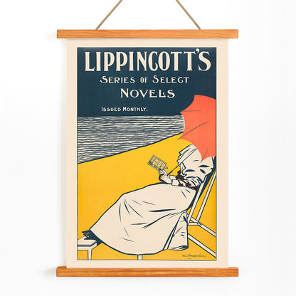 , with wooden magnetic frame on white background