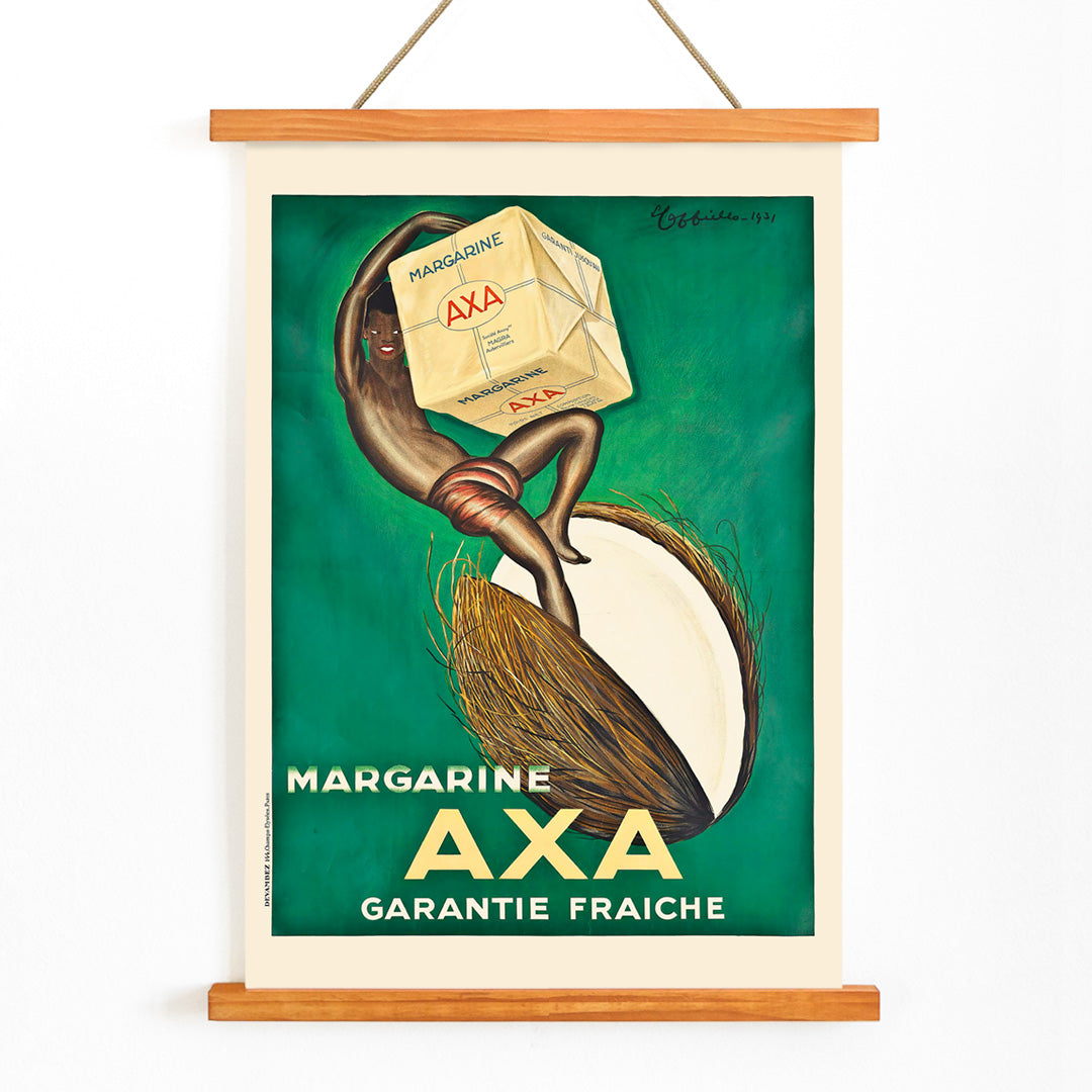 , with wooden magnetic frame on white background