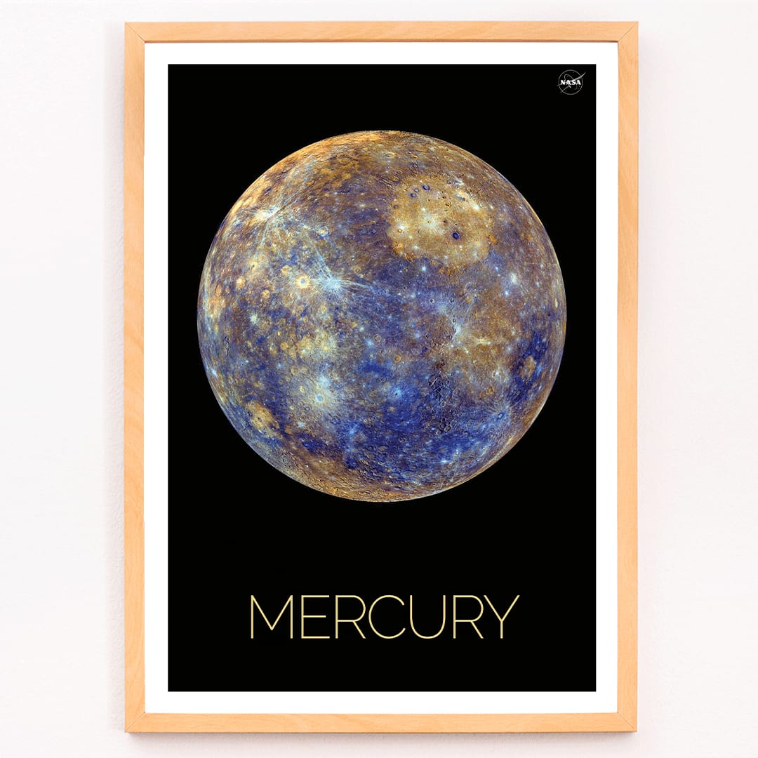 Poster | Mercury Artwork Featuring NASA Planet | MORYARTY