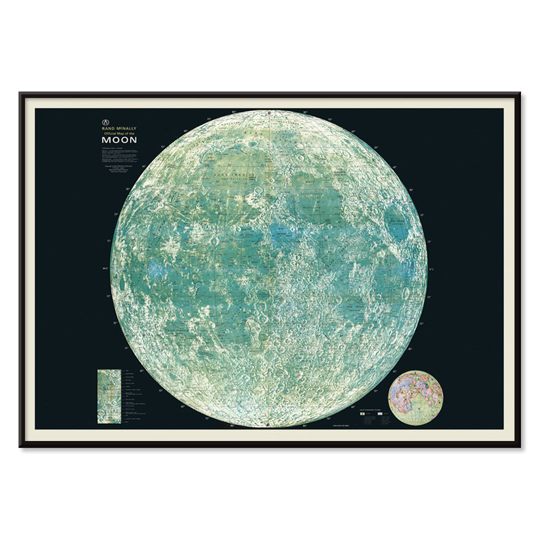 Poster | Map of the Moon by Rand McNally | MORYARTY – Moryarty