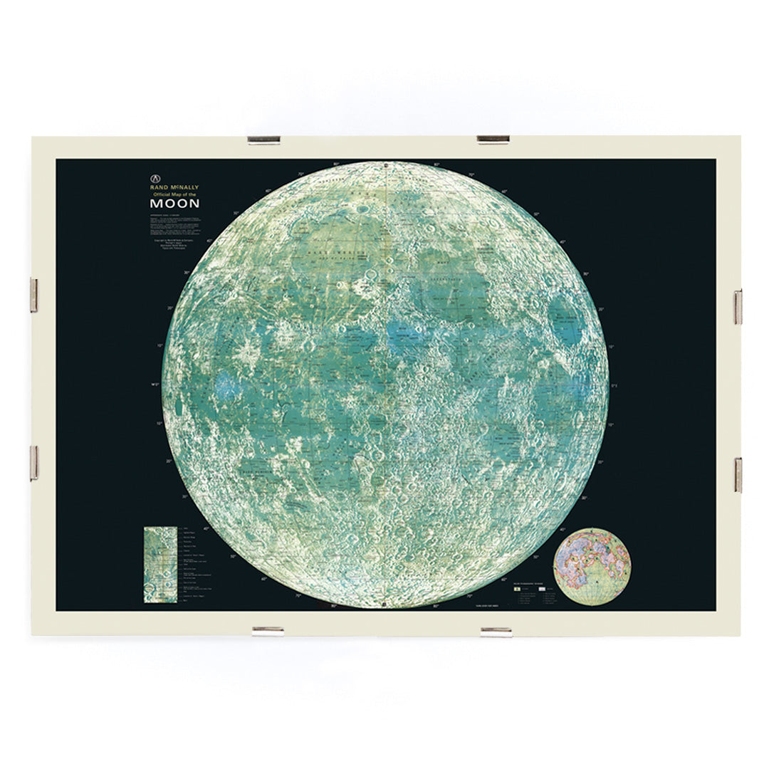 希少】RAND McNALLY 月の地図　ポスター Poster | Map of the Moon by Rand McNally | MORYARTY – Moryarty