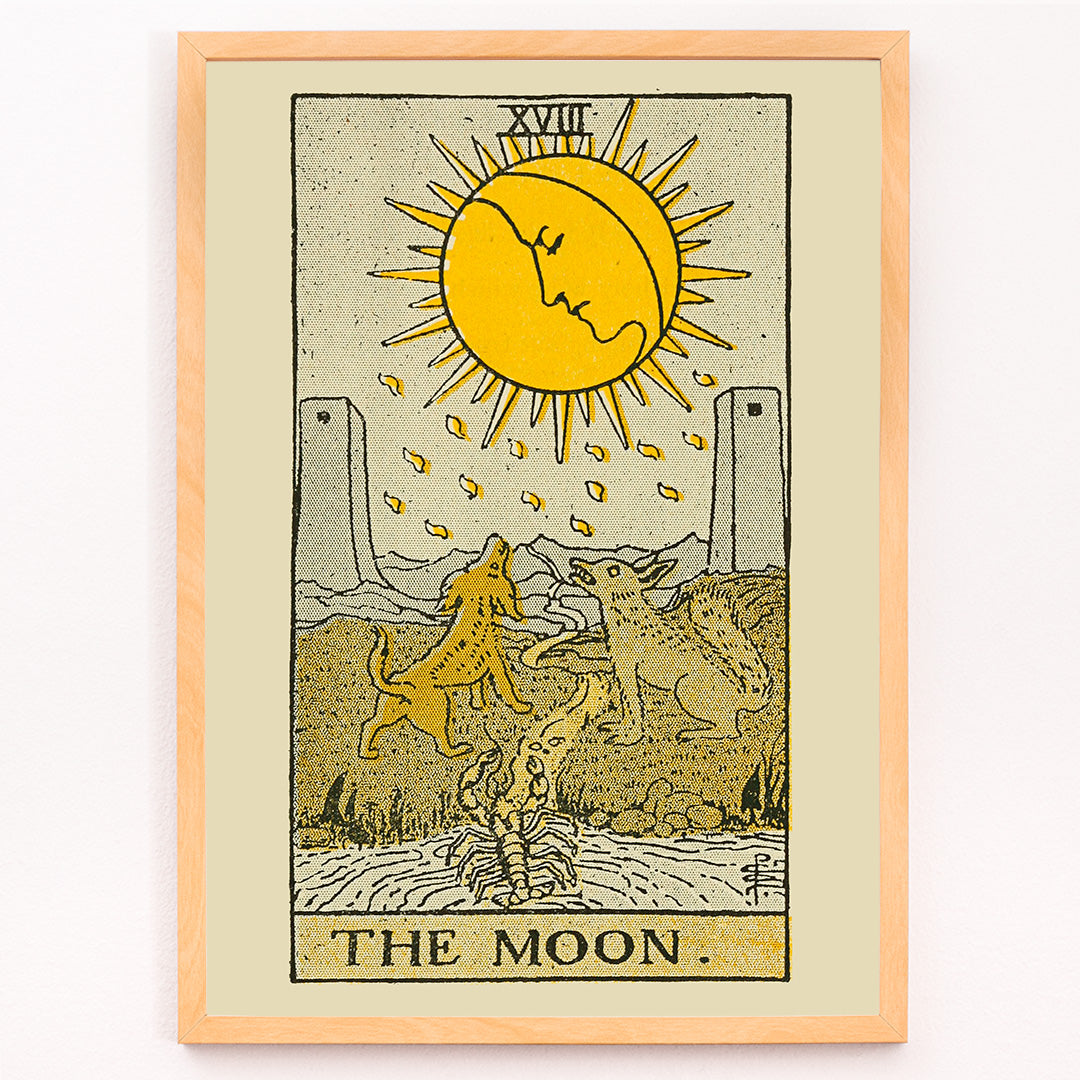 Poster | Tarot The Moon by Lauron William de Laurence | MORYARTY