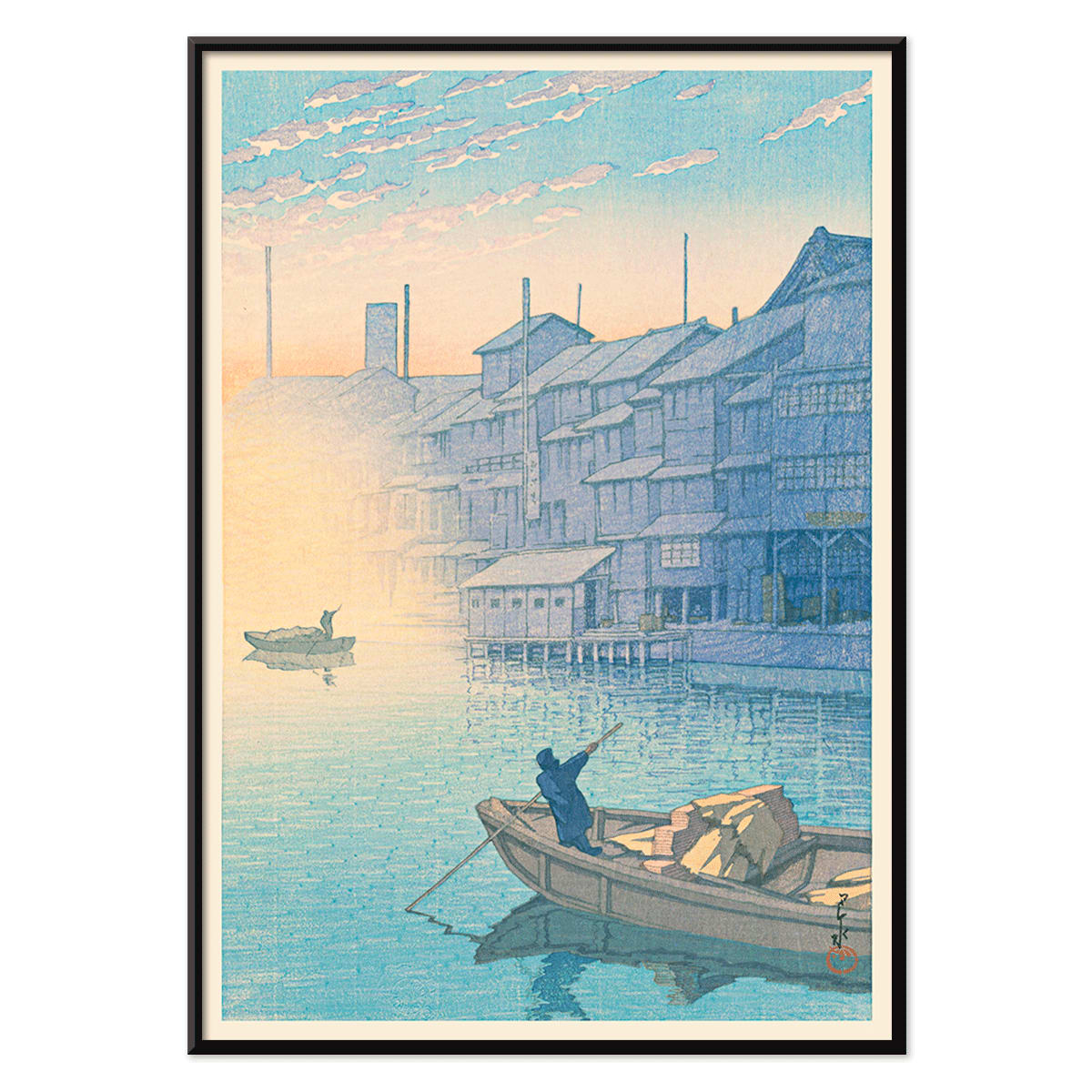 Poster | Dotonbori Morning Scene Kawase Hasui | MORYARTY