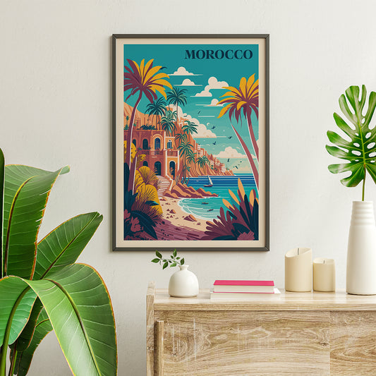 , framed and displayed in home decor