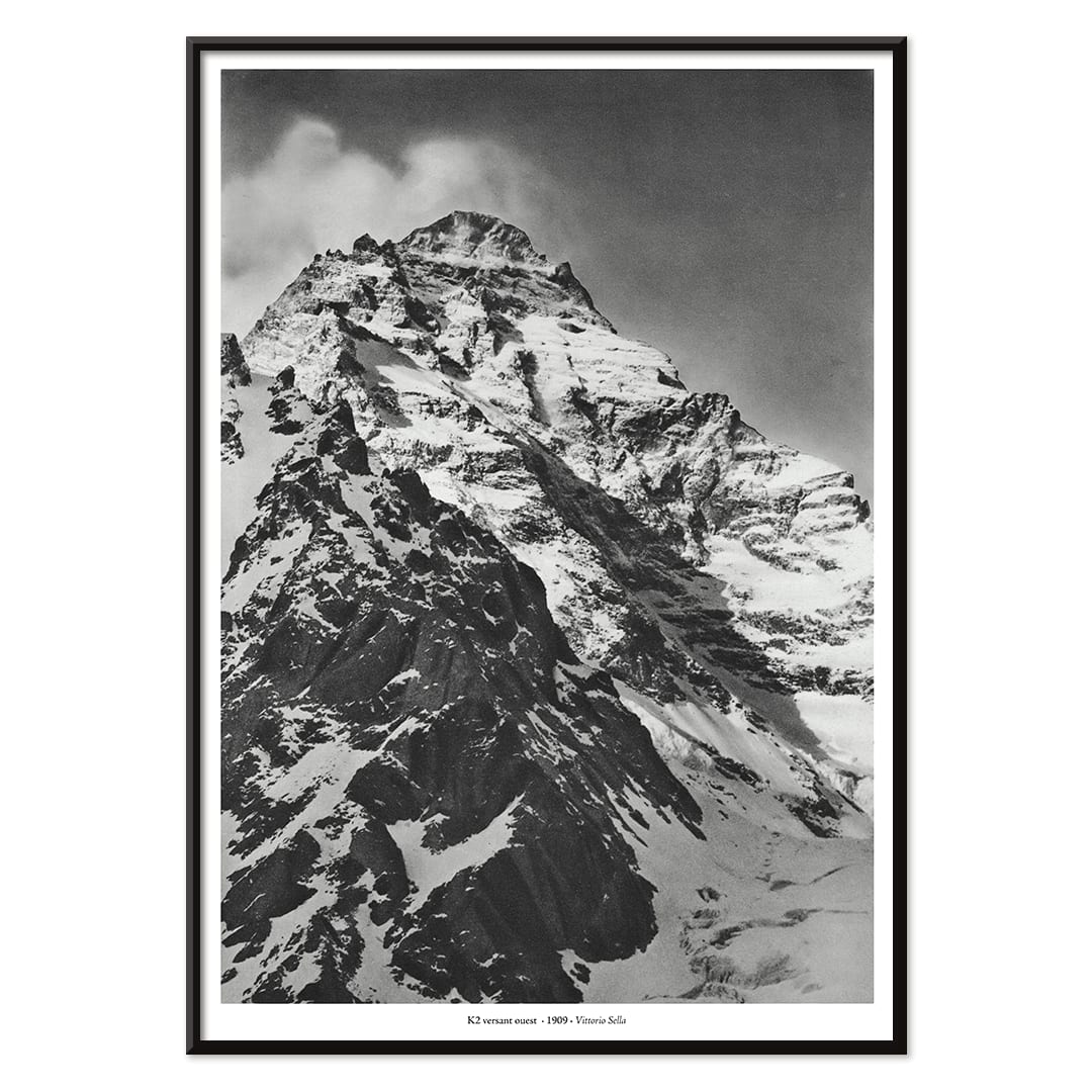 Poster | K2 Mountain Versant Ouest Vittorio Sella | MORYARTY