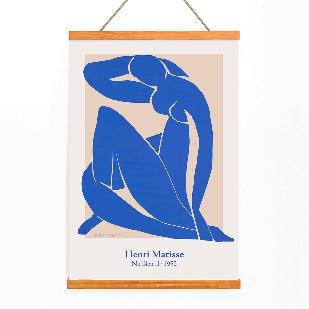 Poster | Nu Bleu II by Henri Matisse (1952) Art | MORYARTY
