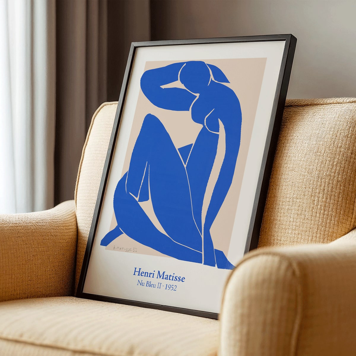 Poster | Nu Bleu II by Henri Matisse (1952) Art | MORYARTY