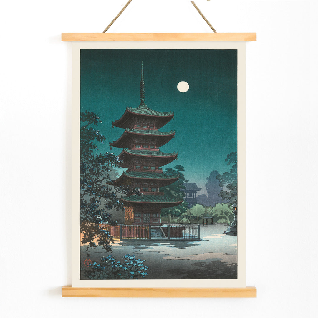 Poster | Asakusa Kinryuzan Temple by Tsuchiya Koitsu 1938 | MORYARTY