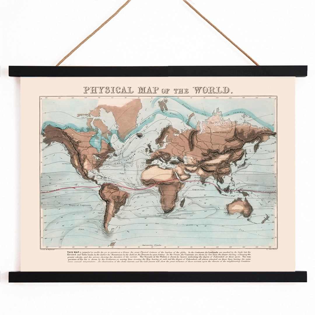 , with wooden magnetic frame on white background